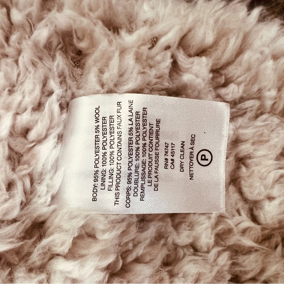 Natural Reflections Sherpa lined Flannel Plaid Trucker Vest Neutral Tan Gray M - Picture 10 of 12